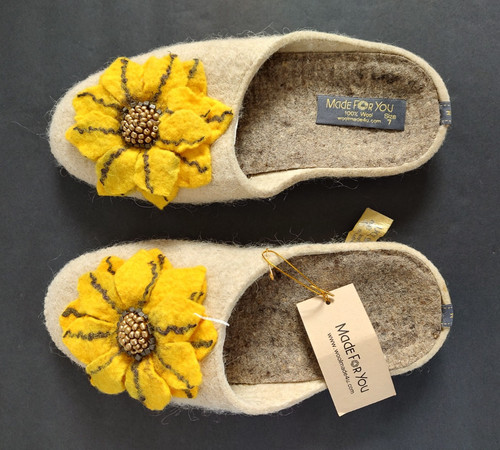 Pantofole scarpe girasole - pantofole/scarpe,