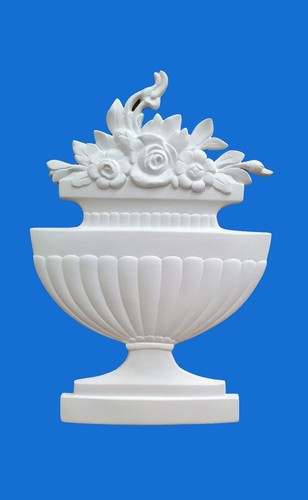 Bassorilievo gesso vaso - in,