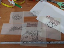 MOTO GUZZI , vecchi disegni tecnici ORIGINALE ( GUZZI ) CALIFORNIA , NEVADA-