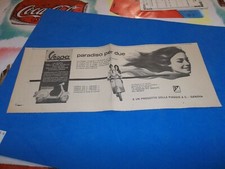 PUBBLICITA' 1962 VESPA PIAGGIO PARADISO PER DUE 125 150 G.S. CC  ADVERT WERBUNG