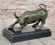 Bronze statue bull - statue, of