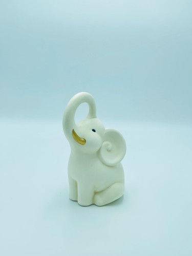 Elefante ceramica beige - elefante,