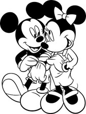 WALT DISNEY DISEGNO GIGANTE DIGITALE 120CM X 90CM. DI TOPOLINO & MINNI V.FOTO
