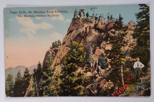 Cartolina Colorado primi '900 originale rara Manitou Eagle Cliffs Incline Railway