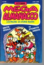 Walt Disney Mega Almanacco n. 382 con adesivi (ne mancano 5 su 19)