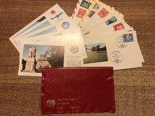 BELLISSIME BUSTE VATICANO VIAGGIO ALLA SEDE DEL BUREAU DU TRAVAL DI   PAOLO VI