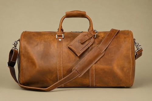 Borsone uomo pelle viaggio - , 22"
