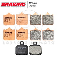 PASTIGLIE FRENO BRAKING ANTERIORI + POSTERIORI APRILIA RSV 1000 2001 2002 2003