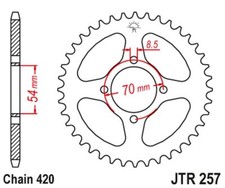 PIGNONE POSTERIORE JT 257 40