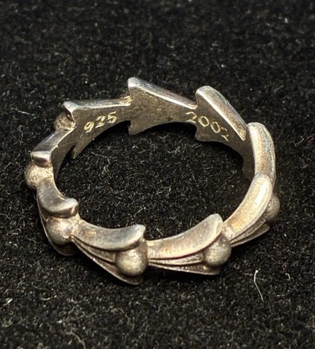 Anello coda croce argento