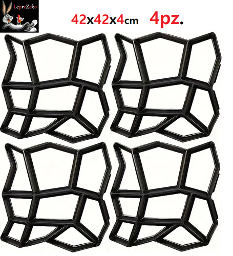 Set 4pz stampo cemento - 4pz.,