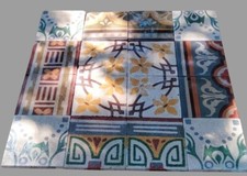 Pannello da 16 mattonelle -riggiole- in  cemento