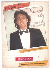 Spartito RICCARDO FOGLI Storie di tutti i giorni MAURIZIO FABRIZIO Sanremo 82
