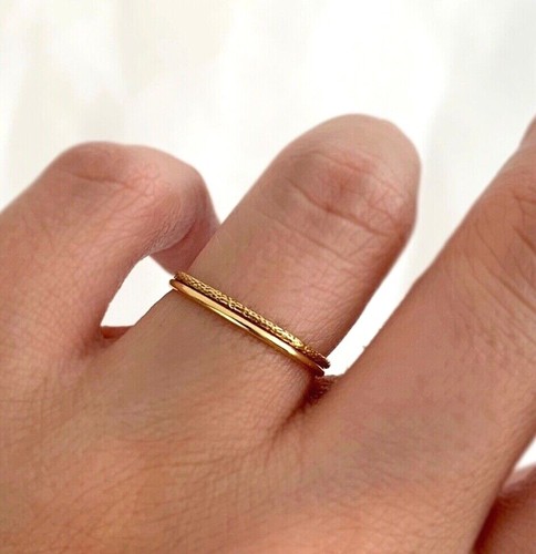 Anello oro sottile - in,