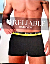 3 boxer uomo RELLABLE cotone elastico nero blu grigio Tg 4/M flou art.2003