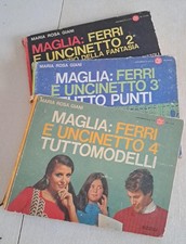 MARIA ROSA GIANI MAGLIA FERRI E UNCINETTO RIZZOLI 3 VOLUMI 2-3-4