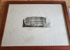 PIRANESI GIOVAN BATTISTA stampa antica originale con cornice Anfiteatro di Pola 