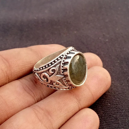 Anello uomo argento - in,