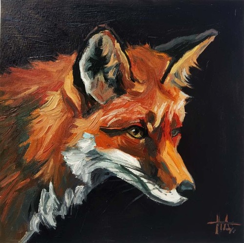 Dipinto originale ritratto - , di