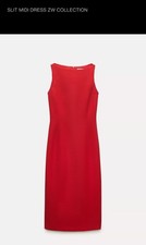 Abito donna Zara rosso midi