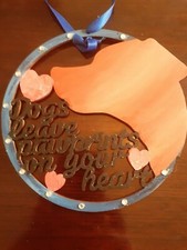 Insegna Cani Lascia Pawprints