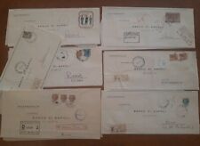 STORIA POSTALE LOTTO DI 7 RACCOMANDATE ANNI 70 CON COMMEMORATIVI E NON