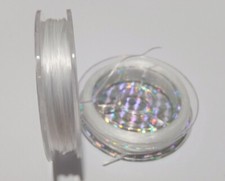 10mt/rotolo di filo in silicone elastico piatto 0,8mm trasparente x bracciale