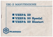 Vespa 50 special  Manuale uso e manutenzione