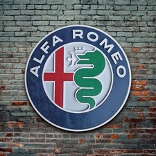 Logo in legno Alfa Romeo