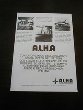 1988 ALHA AIRLINES HANDLING AGENTS ALITALIA CARGO SYSTEM MERCE VINTAGE AD PUB