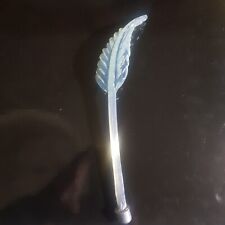 MURANO ricambio LAMPADARIO vetro FOGLIA opalino  ALTA Tagliata