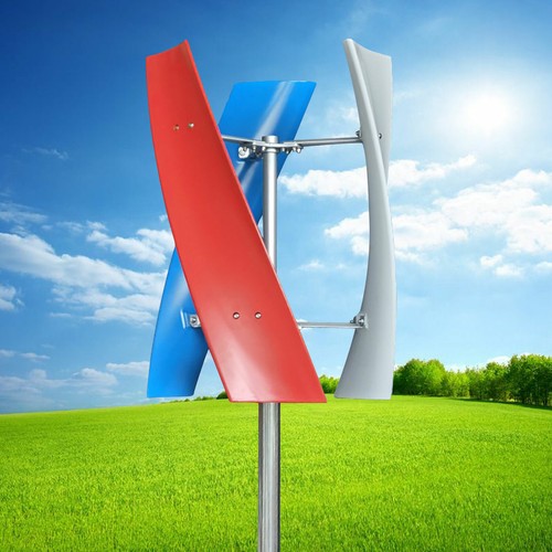 Turbina eolica verticale - , asse