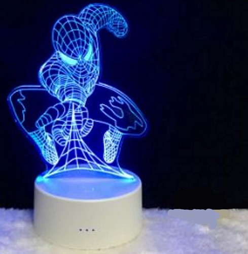 Lampada led spiderman - lampada,