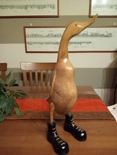 Oggetto Decorativo in legno Papera Design Arredo Decorazione Interno Casa