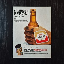 1968 Birra Peroni / Nastro Azzurro - Original AD Advertising Pubblicità Vintage