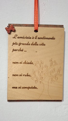 Idea regalo amicizia targhetta - amicizia,