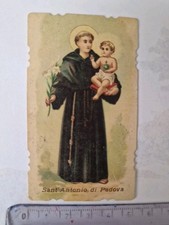 Santino Holy Card Fustellato S. Antonio di Padova Orazione  1898 PG166