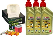 TAGLIANDO YAMAHA VIRAGO 700 750 1984/99 CASTROL 10W40  FILTRO OLIO ARIA CANDELE