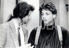 Foto vintage Moto, Valentino Rossi, Graziano Rossi, stampa 24 x 18 cm