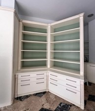 Mobile libreria doppio angolare