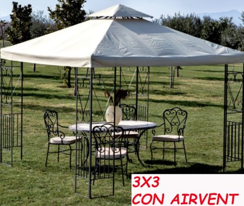 Telo copertura gazebo 3x3 - 3x3, con