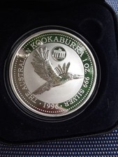 AUSTRALIA 1 Dollar 1996 1oz Silver Kookaburra European Privy 'Germany' Box/CoA