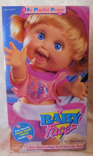 Galoob baby face doll - face,