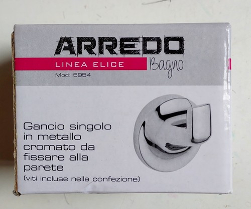 Gancio metallo cromato appendi