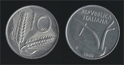 Lire 1989 spighe - 10,