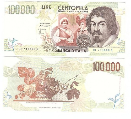 Italy 100000 lire 1994 unс - 100000,