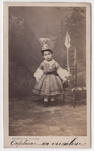 Cdv bambina anni 1860 - 1860, vestita
