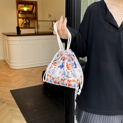 Borsa con coulisse tela - coulisse, in