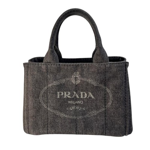 Borsa mano prada canapa nera - borsa, a
