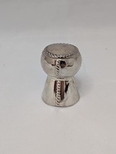 RARO tappo in metallo argentato a forma di tappo per bottiglia di champagne